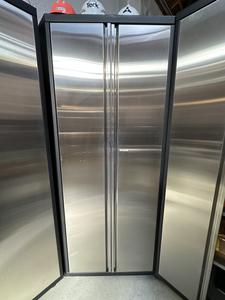 Metal &#38; Stainless Steel 2-Door Storage Cabinet 