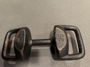 Pair of Torpedo by Alchemy 25LB Dumbell/KettleBell