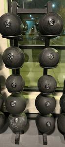 Metal Ball Rack 18&#34;x18&#34;x67&#34; with 10 Alchemy Weighted Medicine Balls Various Weights
