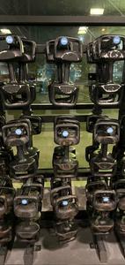 Torpedo by Alchemy 10LBS-40LBS Dumbells/Kettlebells with Rack (6-10LB,3-15,3-20LB, 6-25LB,and 9-40LB)