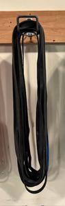 Group of Black Resistance Bands with Wall Bracket