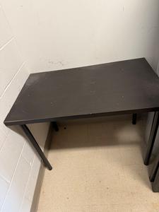 Laminate Table with Metal Legs 39&#34;x24&#34;x39&#34;