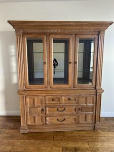3-Glass Door China Cabinet - 72&#34; x 30.5&#34; x 78&#34; 