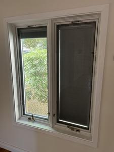 2-Pane Aluminum Framed Window with Screens, Blinds and Hardware 