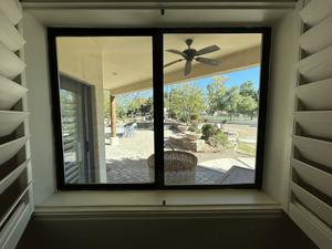 2-Pane Aluminum Framed Window with Screens
