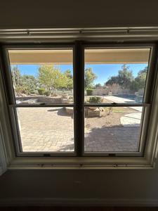 (2) Aluminum Framed Slide-Up Windows