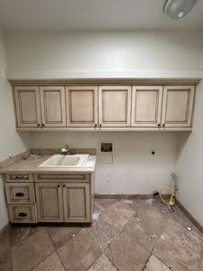 Laundry Room Upper and Lower Cabinet System Sink and Faucet 