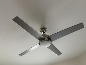 Brushed Nickel 4-Blade Ceiling Fan 