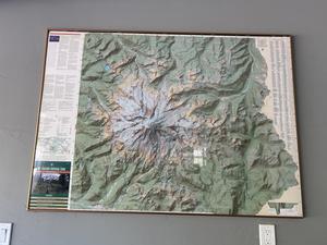 Mt. Rainer Centennial Edition Framed Map 