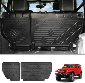 New - REFORM DESIGN Rear Seat Back Cover Backrest Protectors Compatible with 2011-2018 Jeep Wrangler JK JKU 4 Door Accessories, 2 Pack Split Seat Back Liner (Not Fit in 2 Door &#38; JL)