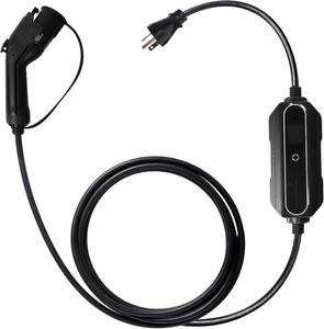 New - EV Charger for Level 1+2, NEMA 6-20 Plug EV Charging Cable Portable EVSE SAE J1772 Plug Home Electric Vehicle Charging Station, Compatible with Most Electric Vehicle Cars (110-240V,16A,21ft)
