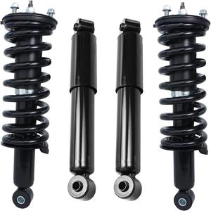 New - Detroit Axle - Struts Shocks for 2005-2012 Nissan Pathfinder Complete 2 Front Struts with Coil Spring 2 Rear Shock Absorbers 2006 2007 2008 2009 2010 2011 Replacement Ready Struts Assembly