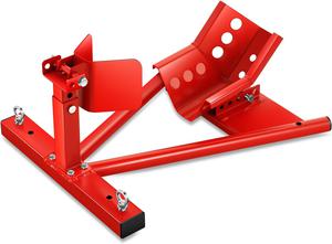 Open box - DNA MOTORING Motorcycle Support Providing Essential Support, for Most Motorcycles, with Matching mounting Screws, Red, Tools- 00707