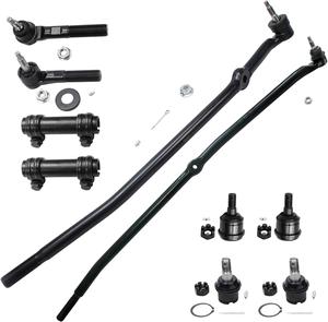 Open box - Detroit Axle - 4WD Front 10pc Suspension Kit for 03-08 Dodge Ram 2500 3500 Replacement 2003 2004 2005 2006 2007 2008, 4 Ball Joints 4 Tie Rods 2 Adjusting Sleeves