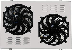Open box - Aluminum Shroud Electric Fan for 1973-1991 Chevy C/K C10 C20 K10 K20 GMC C2500 5.7L