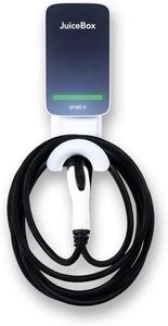 Open box - JuiceBox 40 Smart Electric Vehicle (EV) Charging Station with WiFi - 40 amp Level 2 EVSE, 25-Foot Cable, UL &#38; Energy Star Certified, Indoor/Outdoor Use (NEMA 14-50 Plug, Gray)…