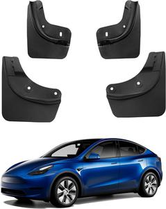 New - Motrobe Tesla Model Y Mud Flaps Splash Guards No Drilling Required Tire Protection TPE Fender Exterior Accessories for Model Y 2023 2022 2021(Set of 4)