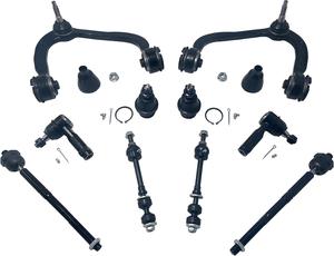 New - 4WD Front Upper Control Arm With Ball Joint Suspension Kit Stabilizer Bar End Link Tie Rod End Chassis Part Replacement For 2005-2006 Ford F-150 K80306 K8030810PCS