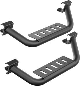 New - Original Running Boards Drop Side Steps Compatible with 2021 2022 2023 2024 Ford Bronco 2 Doors with The Rock Rails,Removable Heavy-Duty Steel Side Bars Step Plates (2 PCS, Black Powder Coated)