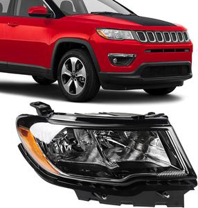 ($129.99) New - FIONE for Jeep Compass Headlight Assembly Replacement 2017 2018 2019 2020 2021 Halogen Headlamps Right Passenger Side 55112706AE CH2503295 DOT Certification RH