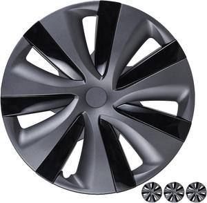 ($149.99) New - Wheel Cover for Tesla Model 3, (4 PCS) 18-Inch Hub Cap Replacement ABS Cover Matte Black 2017-2024 Model 3 Wheel Cover Replacement, Accessories