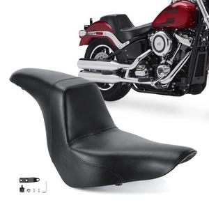 ($249.99) New - Motorcycle Driver Passenger PU Leather Seat Fits for Harley 2018-2023 Softail Low Rider FXLR FXLRS FXLRST