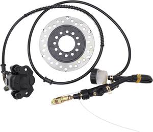 Hydraulic Rear Disc Brake Caliper System with Brake Pads Brake Disc Rotor Fit for 150cc 200cc 250cc Go Kart Dirt Bike Quad ATV - Pre owned