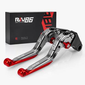 New - Brake Clutch Levers Foldable Extendable Aluminum CNC for GROM MSX125 14-23 CBR250R 11-15 CBR300R CB300F CB300FA 14-21 CB400F CB400R 13-20 CBR500R CB500F CB500X 13-21 Monkey 18-21 (Red)