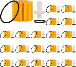 New - 04152-YZZA6 Engine Oil Filter Compatible with Lexus and Toyota Prius V Prius Plug In Prius Matrix Corolla C-HR Scion iM xD CT200h Replaces 04152-37010 0415237010(Set of 20)