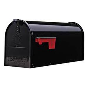 Architectural Mailboxes Elite Black, Medium, Steel, Post Mount Mailbox (Preview Recommended)
