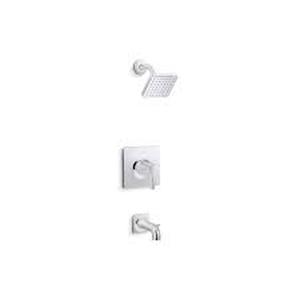 KOHLER Venza 1-Handle Tub and Shower Faucet Trim Kit with 1.75 GPM in Polished Chrome (Valve Not Included) (Retail $119) (Preview Recommended)