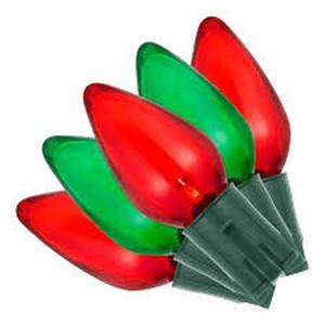 Home Accents Holiday 100 Count Red/Green C9 LED Lights (Preview Recommended)