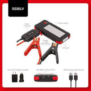 VECTOR 1600 Peak Amp Automotive Lithium Jump Starter, Portable Power - 15W USB-A &#38; USB-C (Preview Recommended)