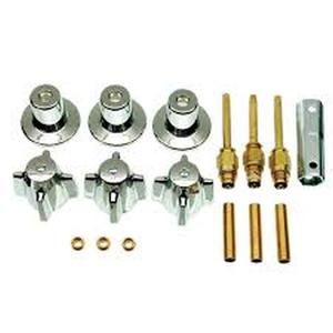 DANCO Central Brass 3-Handle Tub and Shower Faucet Trim Kit in Chrome (Valve Not Included) (Preview Recommended)