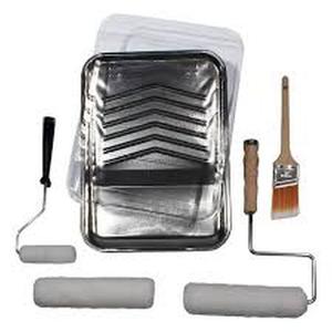 (2) 8-Piece Metal Tray/Shed Resistant White Woven Paint Applicator Kit (Preview Recommended)