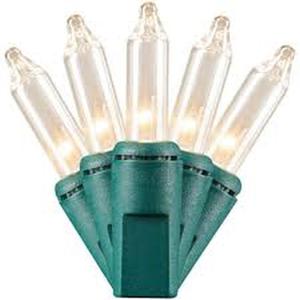 (2) Home Accents Holiday 300 Clear Incandescent Mini String Lights (Preview Recommended)