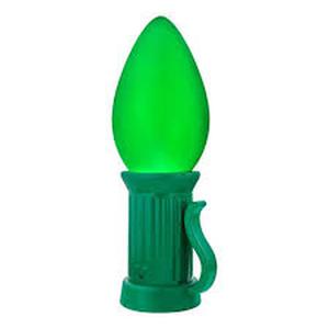 Home Accents Holiday 3 ft. Battery Operated LED Jumbo Green Bulb Holiday Yard Decoration (Preview Recommended)