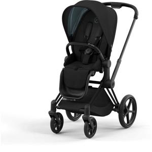 Cybex Priam4 Stroller - Deep Black / Matte Black Frame - 521004109