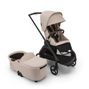 Bugaboo Dragonfly Stroller and Bassinet Complete - Black / Desert Taupe - 100292003