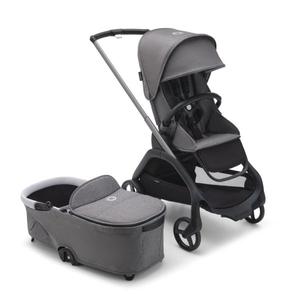 Bugaboo Dragonfly Stroller and Bassinet Complete - Graphite / Grey Melange - 100176031